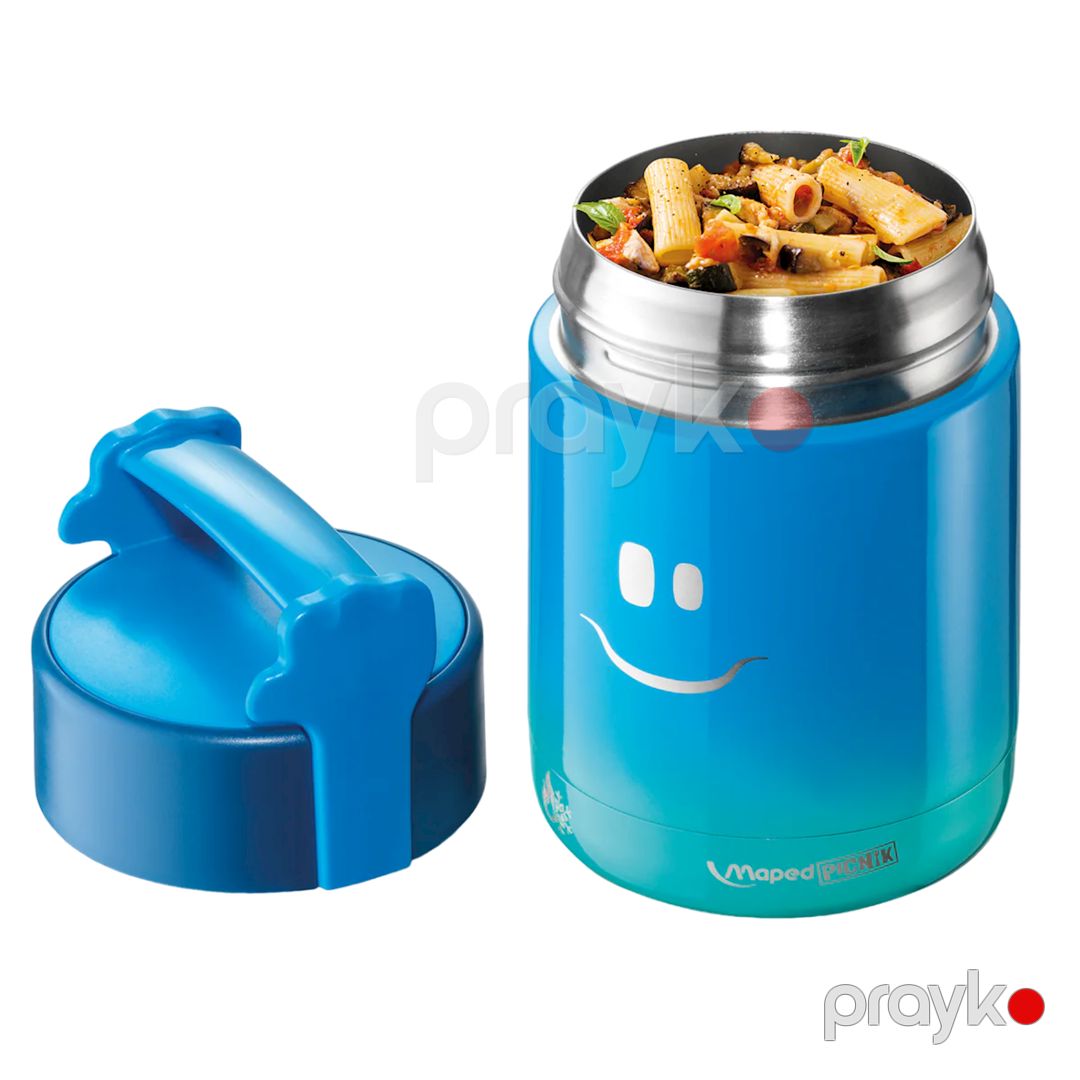 Uşaqlar üçün qida termosu Maped, paslanmayan polad, göy, 350 ml — Mallar, Bakı (2)
