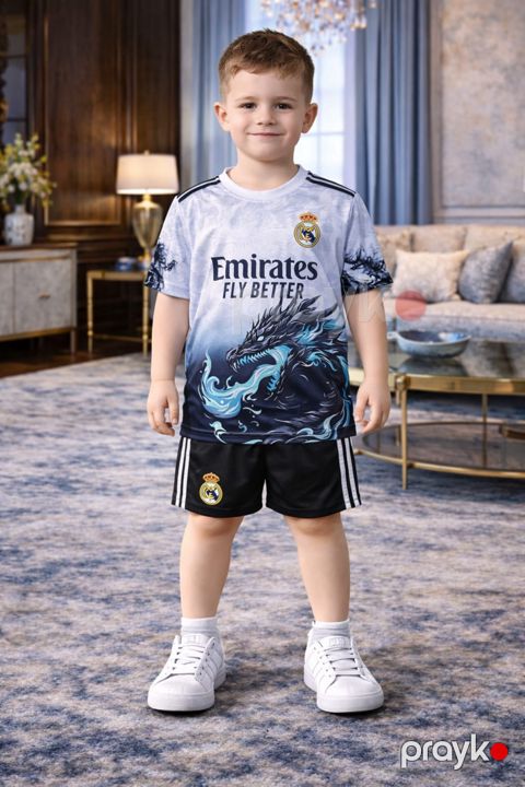 Uşaq futbol dəsti Real Madrid Dragon, rəngbərəng, polyester, ölçü 15 yaş — Bakı
