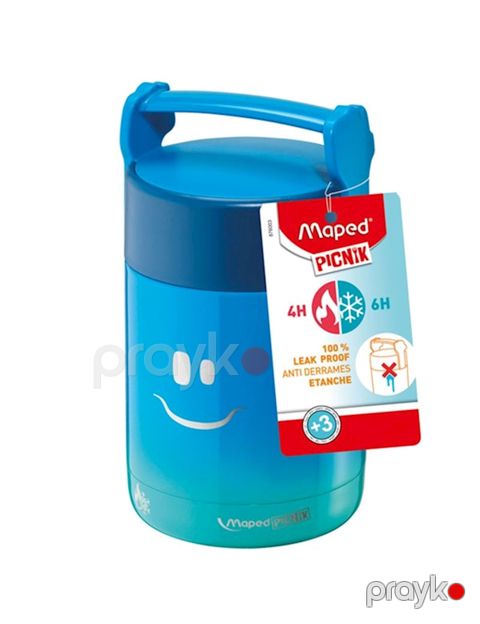 Uşaqlar üçün qida termosu Maped, paslanmayan polad, göy, 350 ml — Bakı