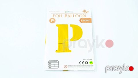 Şar PW00433, P hərfi, 82 sm, qızılı — Bakı
