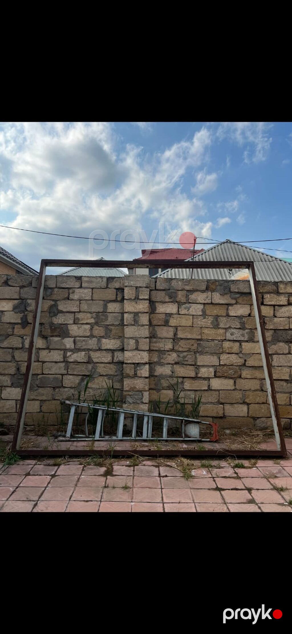 İşlənmiş Dəmir Həyət darvazası, Yana açılan, 350 m, Mexaniki, Qapı ilə, Kredit yoxdur, Ödənişli quraşdırma, Ünvandan götürmə — Pəncərələr, qapılar, balkonlar, Masazır (2)