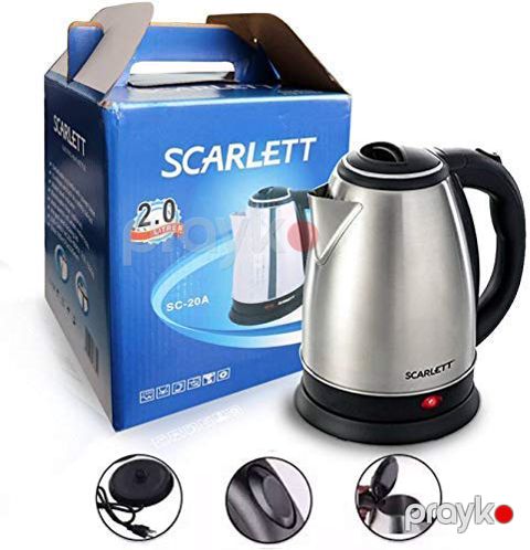 Scarlett Paslanmayan Poladdan Elektrik Çaydanı – 2.0 Litr — Bakı