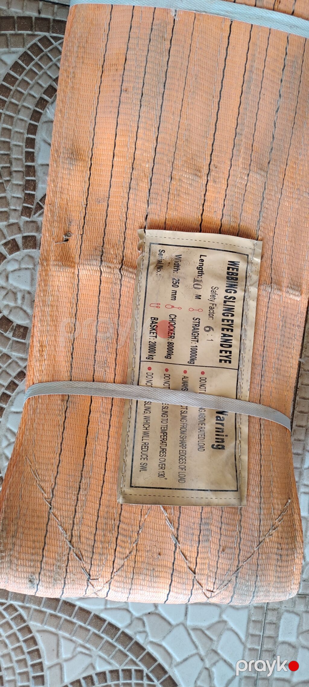 Poliester tekstil qaldırma kəməri (Webbing Sling, Eye-to-Eye) - Tip — Avtoşoför dəstləri, Zaqatala (2)