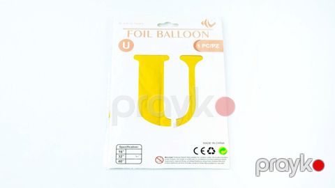 Şar PW00438, U hərfi, 82 sm, qızılı — Bakı