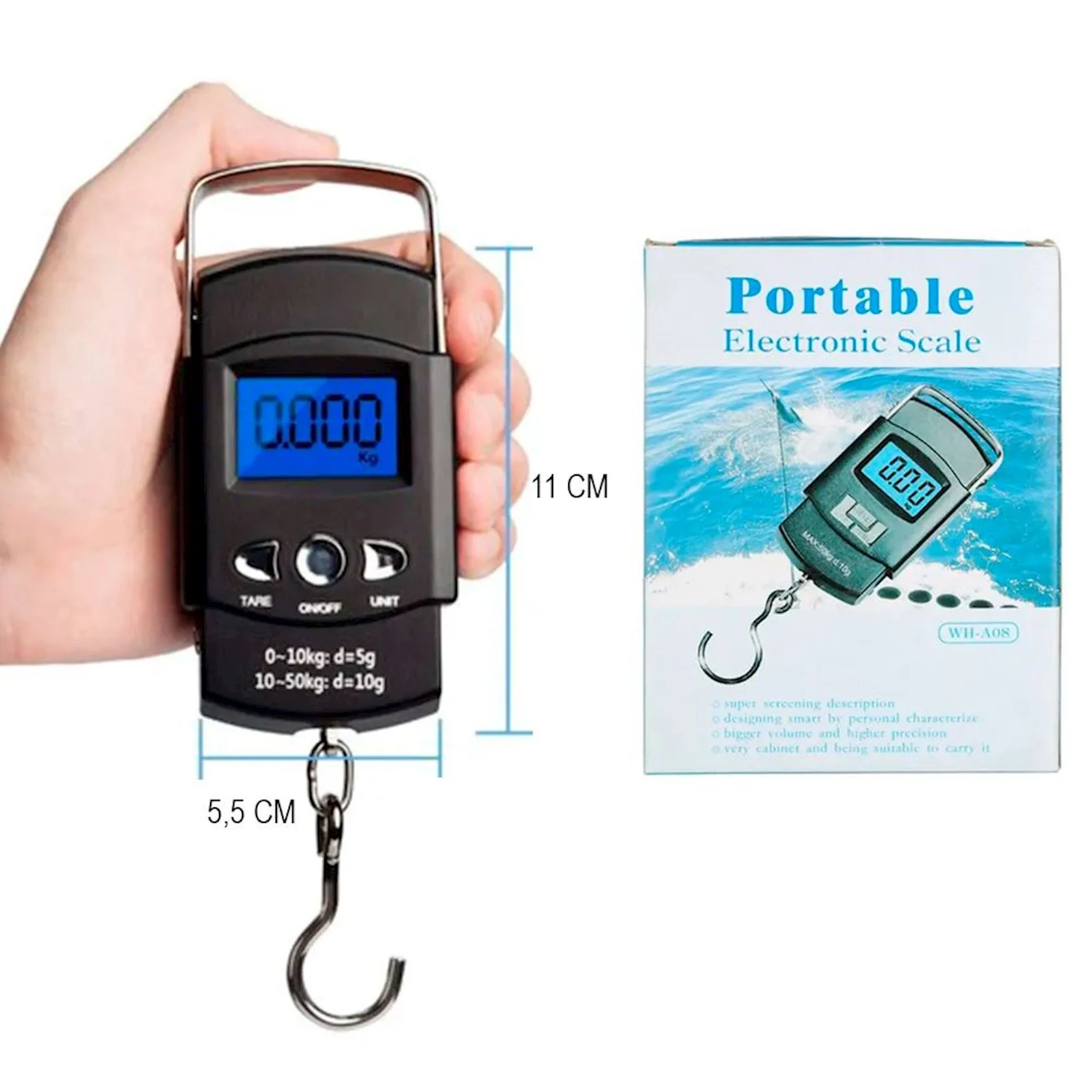 Elektron tərəzi, 50 kq qədər, plastik, qara — Ev texnikası, Bakı (2)