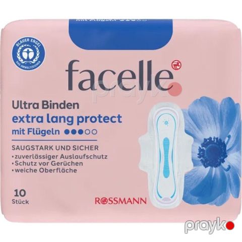 Gigiyenik bezlər Facelle Ultra Extra Long Protect 10 əd — Bakı