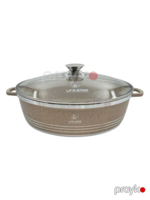 Böyük tava YM-7562001, qranit örtük, krem, 36 sm - YM-7562001 — Bakı