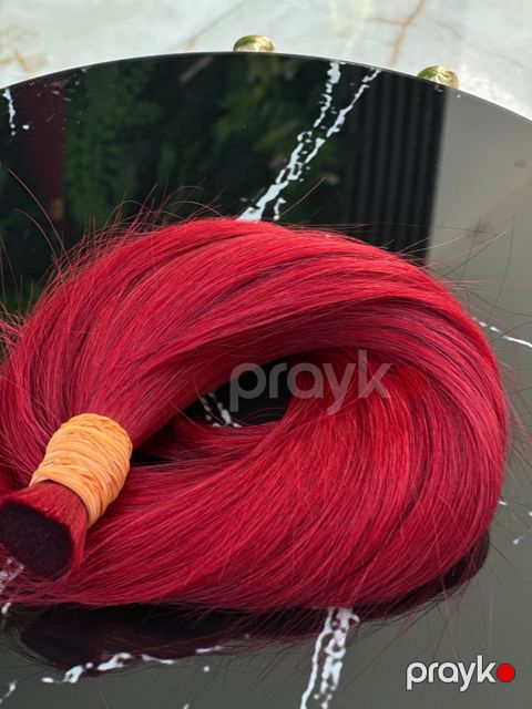 Qaynaq üçün saç S720, 60-65 sm, təbii, qırmızı — Bakı