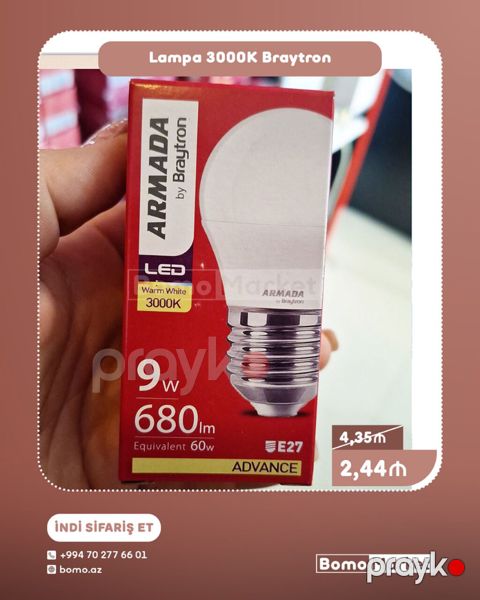 Yeni, LED lampa, Zəmanətsiz — Bakı