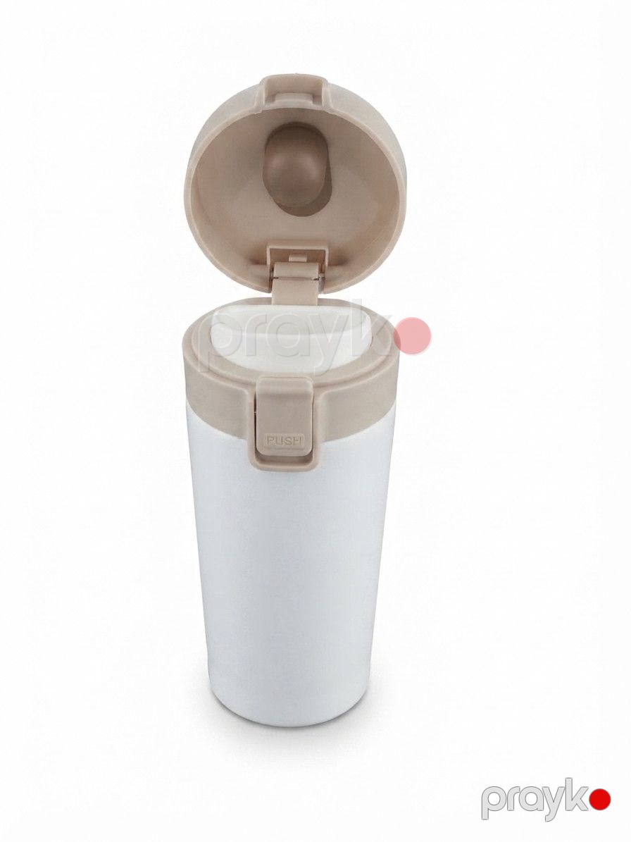 Termos, ABS plastik/paslanmayan polad, ağ/bej, 500 ml — Mallar, Bakı (2)