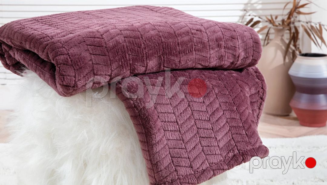 Pled Yataş Joy, 140х190 sm, poliester, bənövşəyi — Mallar, Bakı (3)