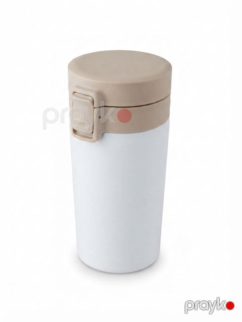 Termos, ABS plastik/paslanmayan polad, ağ/bej, 500 ml — Bakı