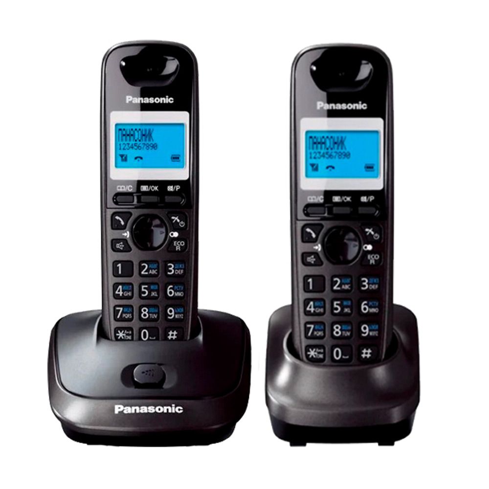 Ev telefonu Panasonic KX-TG2512UAT ikili Black — Panasonic, Bakı (2)
