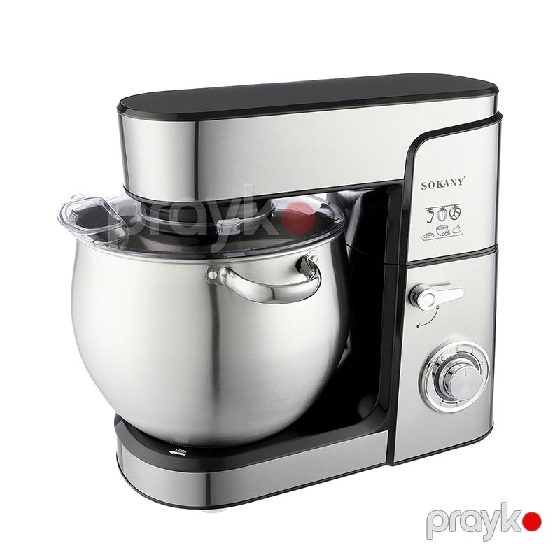Sokany SK-624 Çoxfunksiyalı Portativ Mikser – 1800W Güclü Xəmir Qarışdırıcı və Xəmir Yoğuran — Blenderlər, xırdalayanlar və mikserlər, Bakı (3)