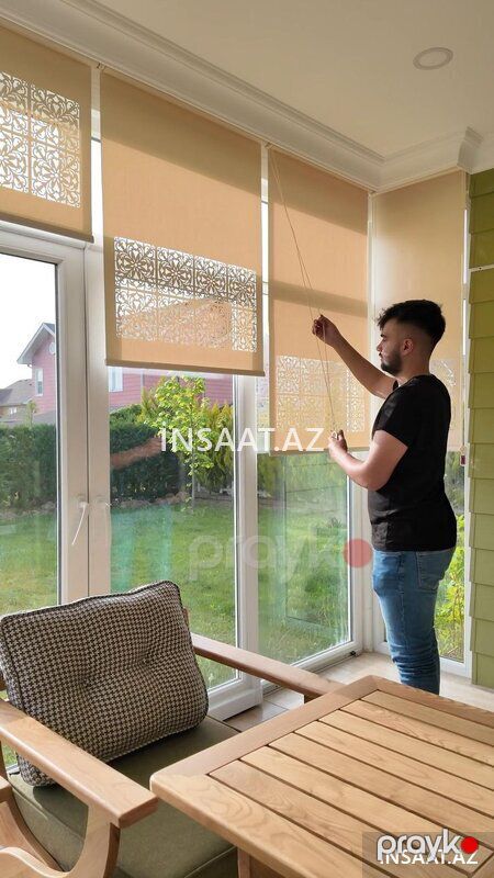 shtor jalüz pərdələr — Pəncərələr, qapılar, balkonlar, Bakı (4)