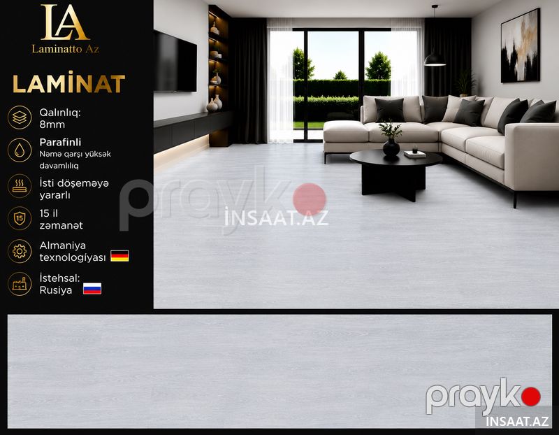 Laminat 8mm — Döşəmə örtükləri, Bakı (4)