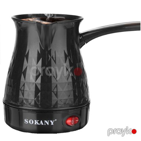 Sokany SK-219 Qəhvəbişirən (Black) – 600W, 5 Fincanlıq — Bakı