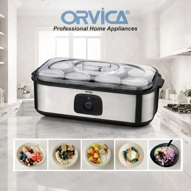 Yoqurt hazırlayan cihaz Orvica ORM-9012 Silver — Digər mətbəx texnikası, Bakı (3)