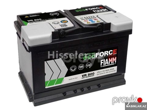 Akkumulyator Fiamm Ecoforce Agm Start stop 80 Ah R+ 800 A V — Bakı