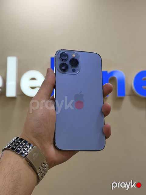 IPhone 13 Pro Max, 128 GB, Göy, Zəmanət, Kredit, Simsiz şarj — Bakı