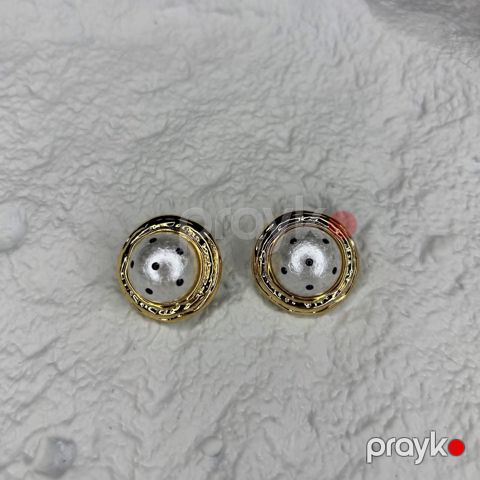 Sırğalar qadınlar üçün AR001, 18K qızıl örtüklü cilalanmış polad — Bakı