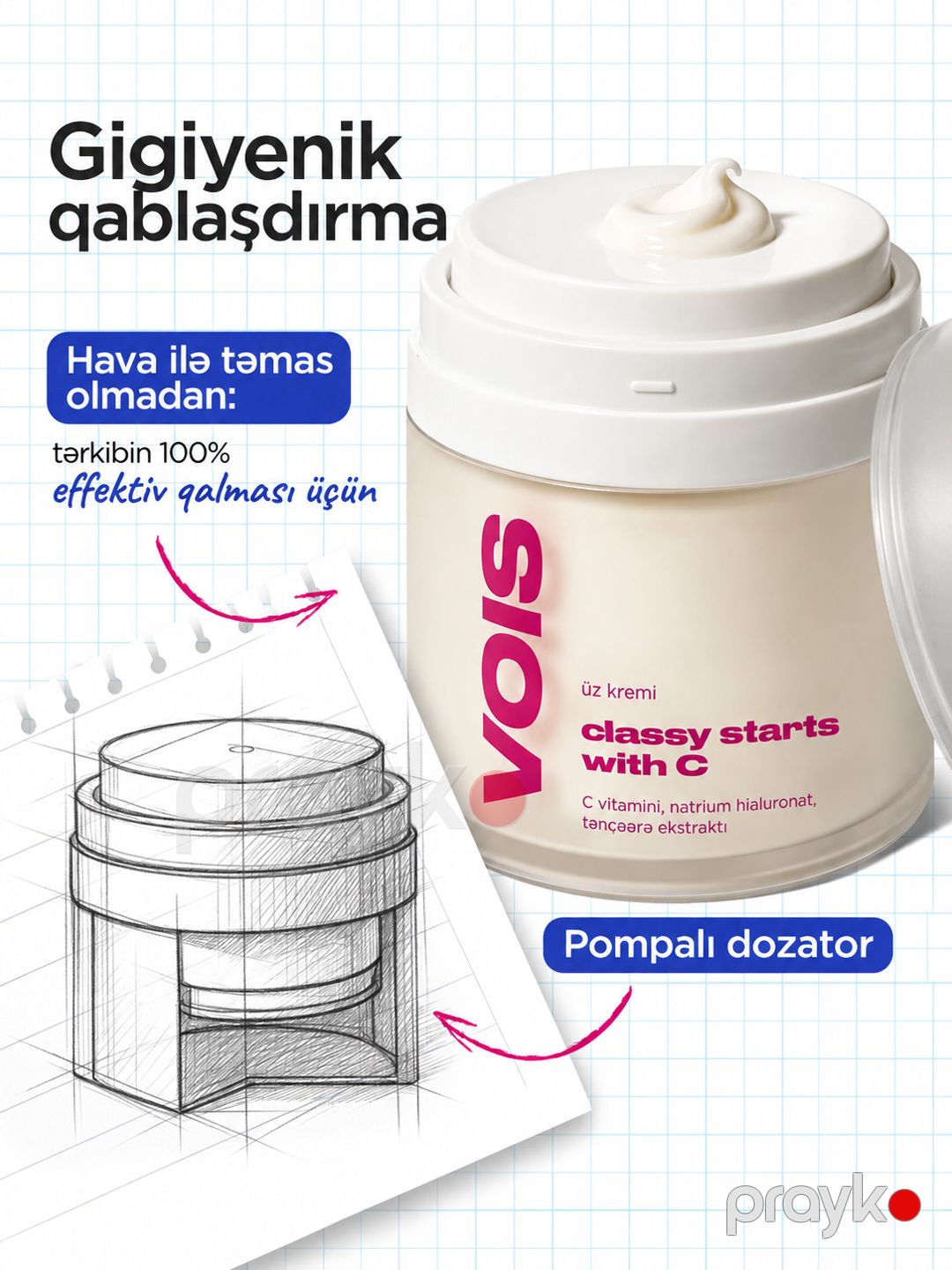 Üz üçün krem Vois Classy starts with C, 50 ml — Mallar, Bakı (2)