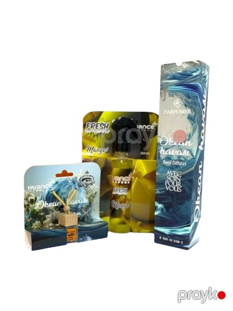 Ətirlər üçün Tam hədiyyə dəsti 3-lü - Okeanhavası-Mango-Okeanhavası-2308 — Bakı