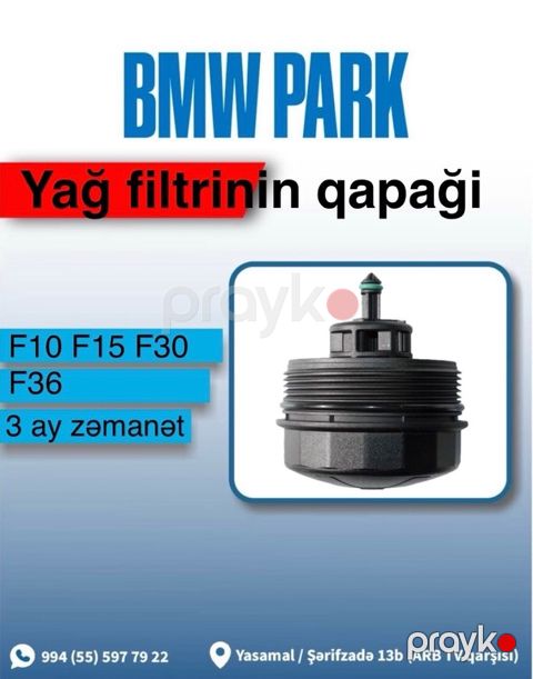 "BMW F10, BMW F30, BMW N20, BMW N55" mühərrik yağının filter qapağı — Bakı