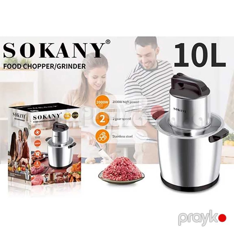 Sokany SK-7066 Çoxfunksiyalı Elektrikli Doğrayıcı – 2000W Güclü Tərəvəz və Ət Doğrayıcı, 2 Sürət Rejimi — Mətbəx kombinaları və maşınları, Bakı (4)