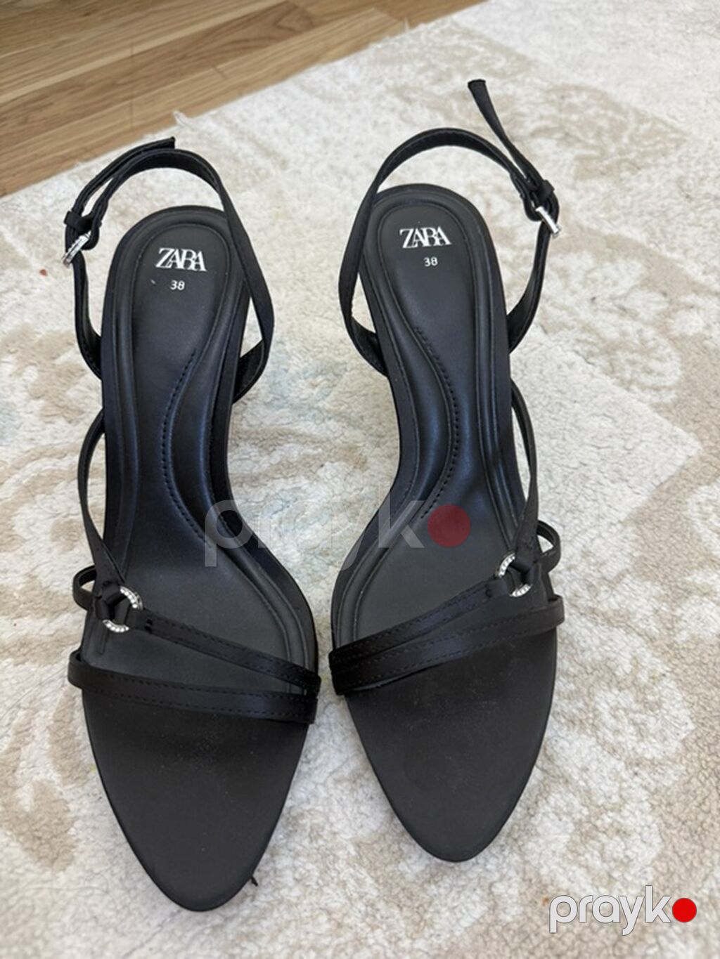 Zara qadın sandalı - Rəng: qara - Ölçü: 38 (daxildə “38” qeyd olunub) — Sandal, Bakı (3)