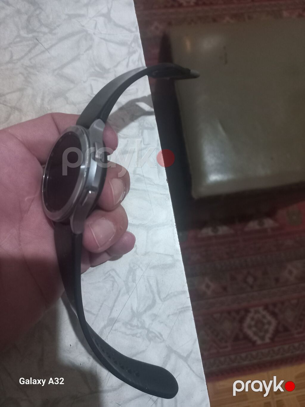 Samsung Galaxy Watch (dairəvi korpus, qara silikon qayış) - Dairəvi — Ağıllı saatlar, Bakı (4)