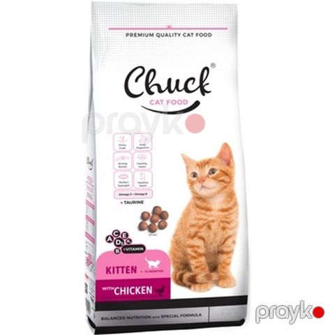 Quru yem Chuck pişik balaları üçün, toyuq əti ilə, 1 kq çəki ilə — Bakı