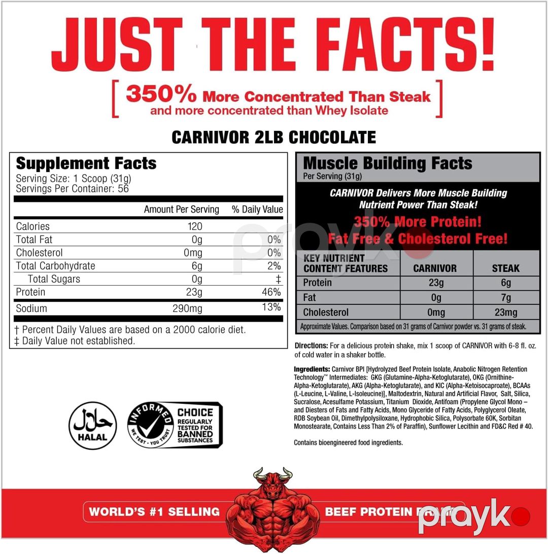 Protein MuscleMeds Carnıvor Beef Protein Isolate Powder, 23q — Mallar, Bakı (2)
