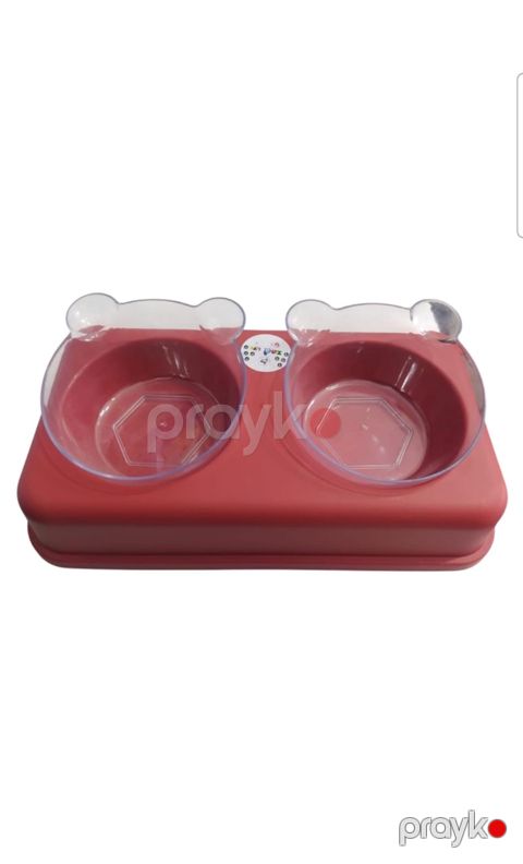 İkili kasa Zolife pişiklər və itlər üçün, qırmızı, 34x18 sm — Bakı