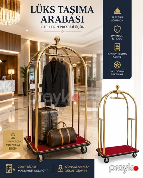 Otel baqaj daşıma arabası — Bakı