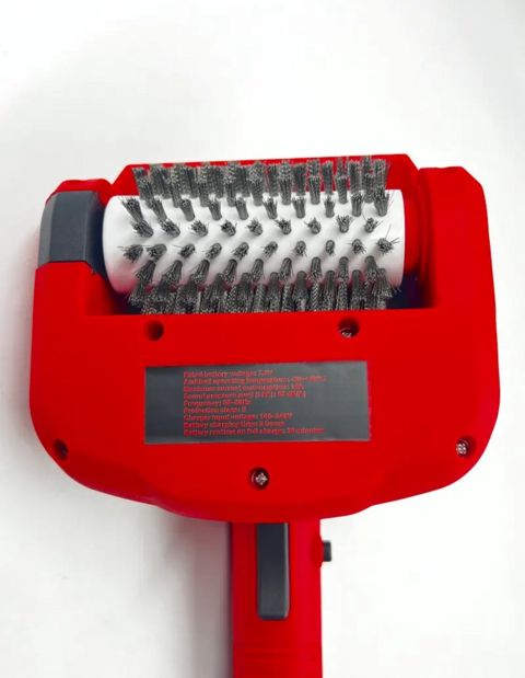 Qril təmizləyici fırça 2643123, paslanmayan polad, qırmızı — Bakı