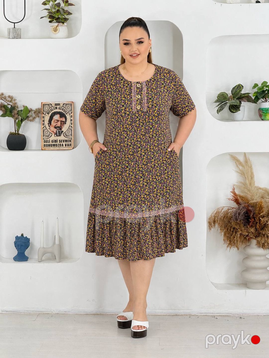 Gündəlik don No brand 3XL Rəngbərəng Pambıq WB10 BA-170 — Gündəlik paltarlar, Bakı (2)