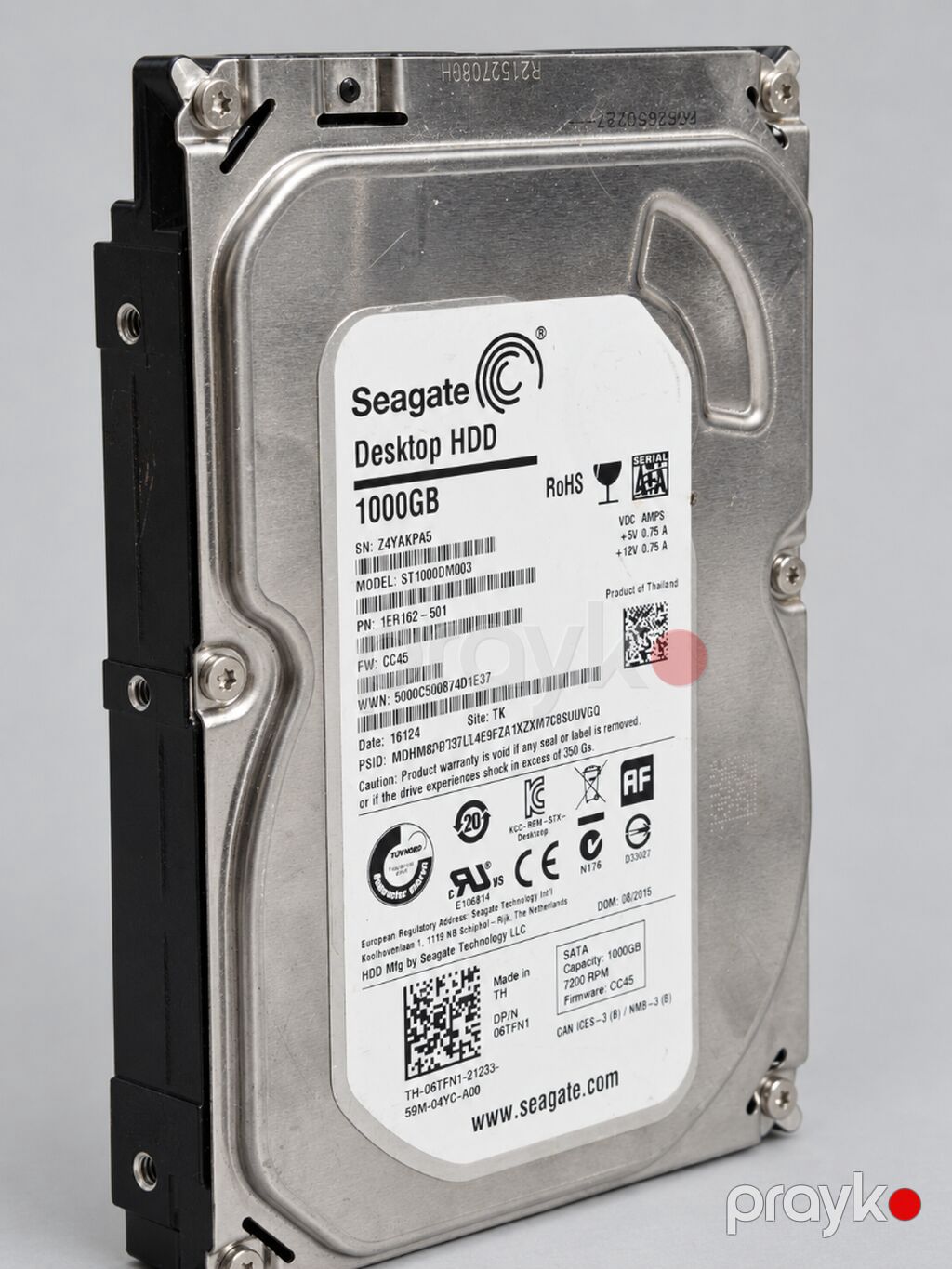 Daxili Sərt disk (HDD) Seagate, 1 TB, 7200 RPM, 3.5", İşlənmiş — Sabit diskləri, Bakı (7)