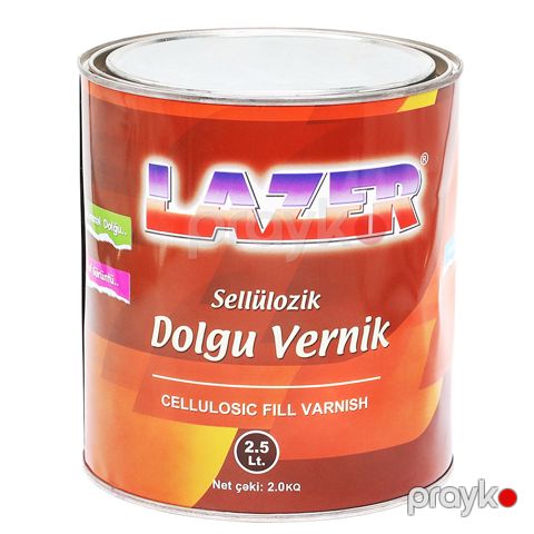 Lazer sellülozik dolğu vernik 2,5 l