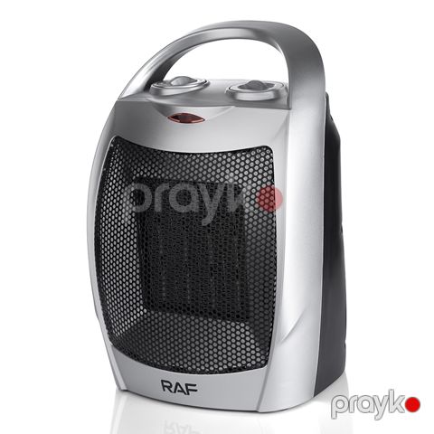 RAF 1500W Kiçik otaq Ventilator Tənzimlənən Termostat Nəzarəti olan Portativ Elektrikli Termofan Qızdırıcısı R.1603 — Bakı