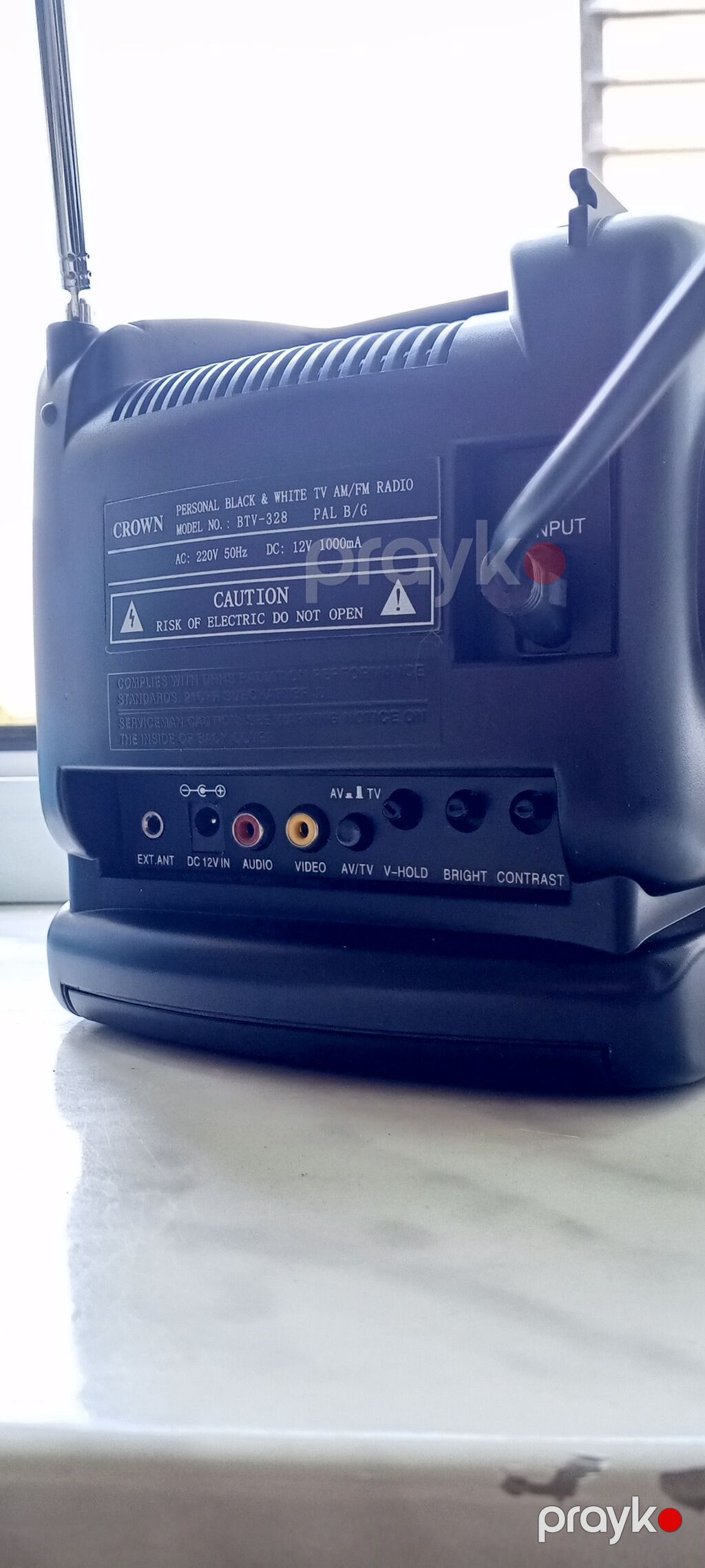 Salam Satiram Crown Portable 5.5 B/W TVteleviziya və Am/fm — TV və Video, Bakı (7)