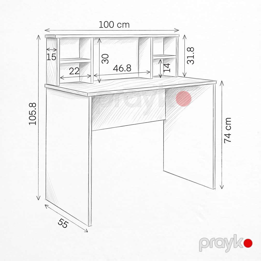 Kompüter masası No brand, Ldsp, Votan, 105.8x100x55 sm — Mallar, Bakı (2)