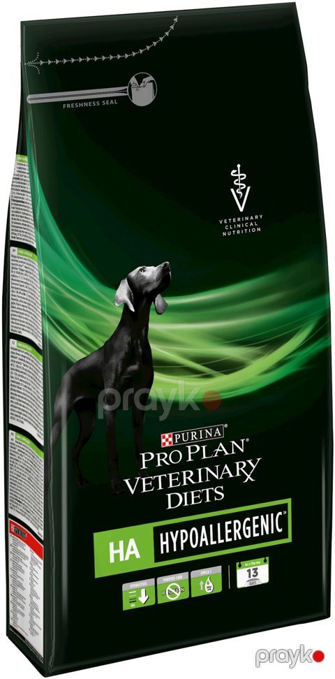 Quru yem itlər üçün Purina Pro Plan Veterinary Diets HA Hypoallergenic allergik reaksiyalı bütün növ cins itlər üçün 3 kq — Bakı