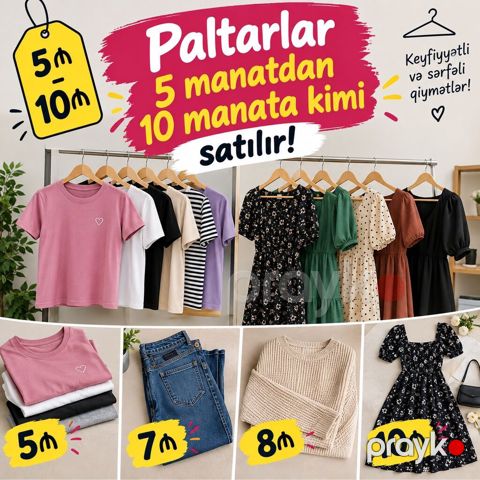 Paltarlar – 5 manatdan 10 manata kimi satılır - Keyfiyyətli və — Digah