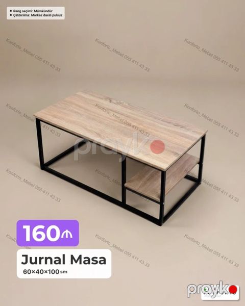 Düz masa, Açılmayan, Təkərsiz, Teksturalı laminat — Bakı