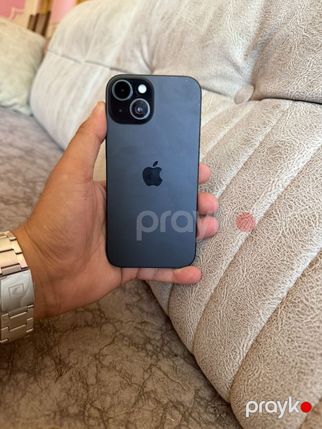 IPhone 15, 128 GB, Qara, Barmaq izi, Simsiz şarj, Face ID — Apple iPhone, Bakı (2)