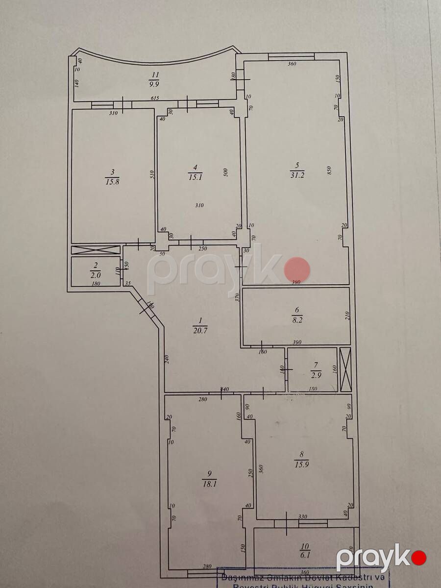 Satılır 4 otaqlı yeni tikili 155 m² — Mənzil, Bakı (5)