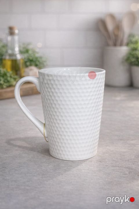 Krujka FD15, keramika, 300 ml, ağ — Bakı