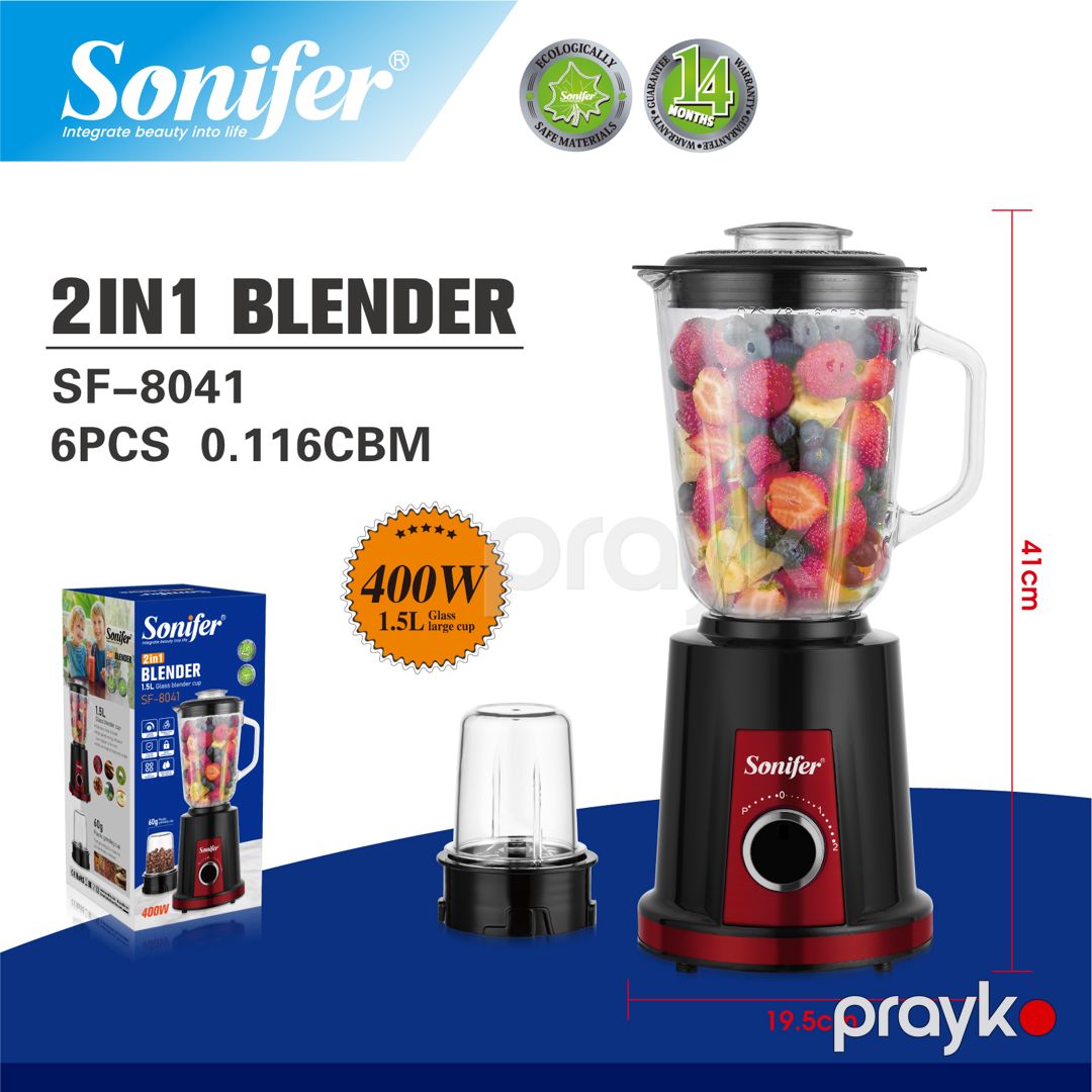 Sonifer SF-8041 — Çoxfunksiyalı Stand Blender 2-si 1-də, 350W — Blenderlər, xırdalayanlar və mikserlər, Bakı (3)