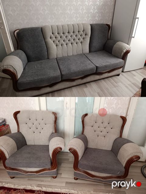 Klassik üslubda salon dəsti – 3 nəfərlik divan + 2 ədəd kreslo — Bakı